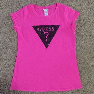 Guess pink top EUC